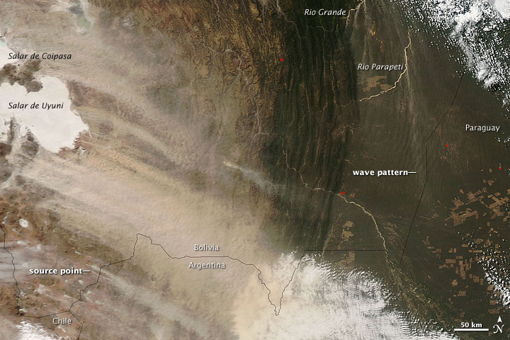 Dust Storm over Southern Bolivia