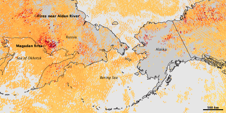 Smoke from Fires in Russia and Alaska - related image preview