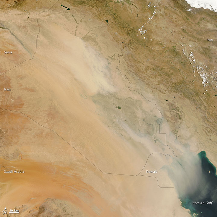 Dust Storm over Iraq - related image preview