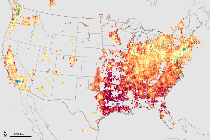 Relative Amounts of Bad Ozone Ingredients Across the U.S.