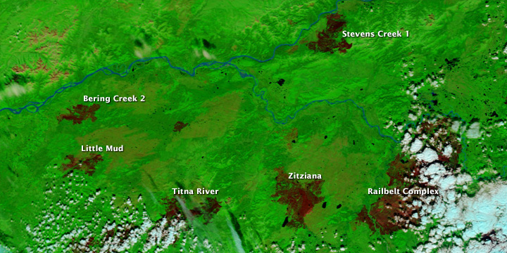 Burn Scars Near Confluence of Yukon and Tanana Rivers, Alaska - related image preview