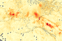 Smoke from Fires in Russia and Alaska