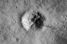 Fresh Craters on the Moon and Earth - selected child image