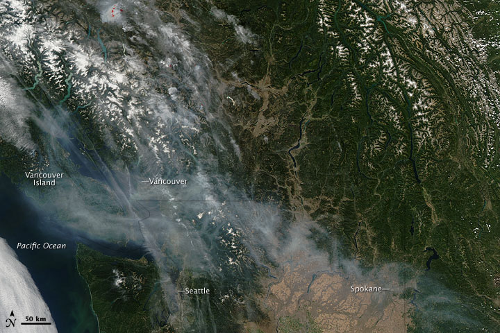 Smoke over the Pacific Northwest - related image preview