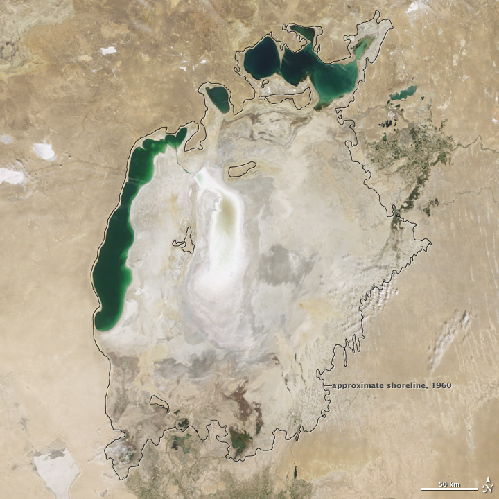 Aral Sea Continues to Shrink