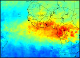 Pollution from Fires across Northwest Africa - selected child image