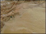Dust over the Tarim Basin