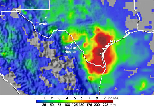 Intense Rains Flood Mexico and Texas