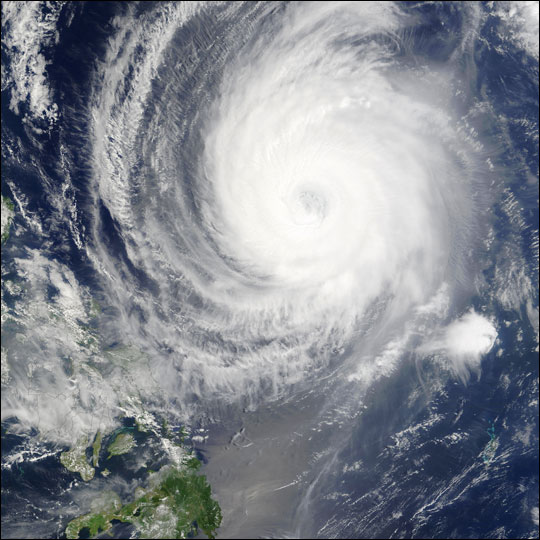 Typhoon Sudal off the Philippines