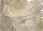 Dust Storm over Southern Asia