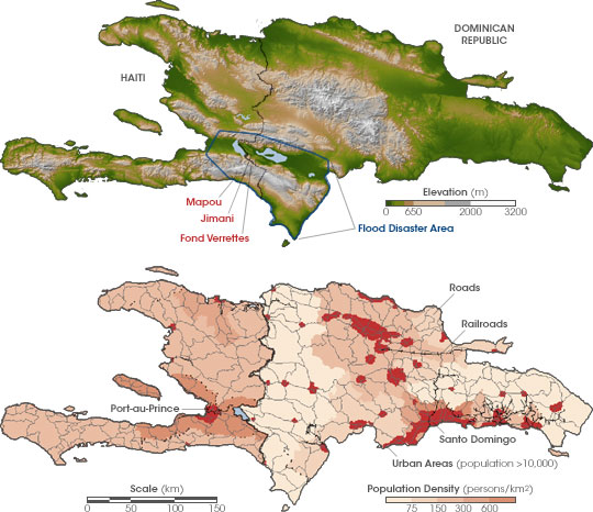 Flooding on Hispaniola