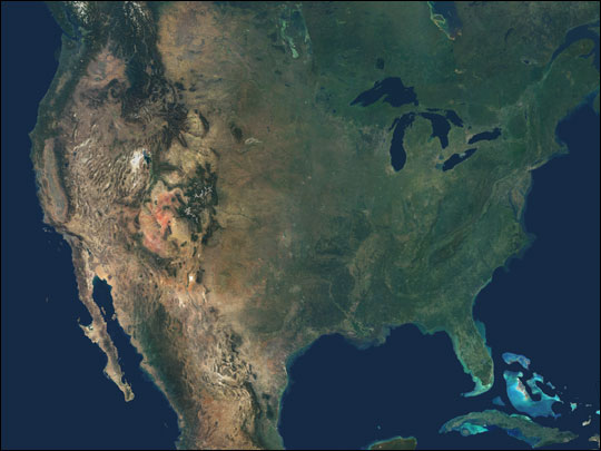 Natural Color Mosaic of North America