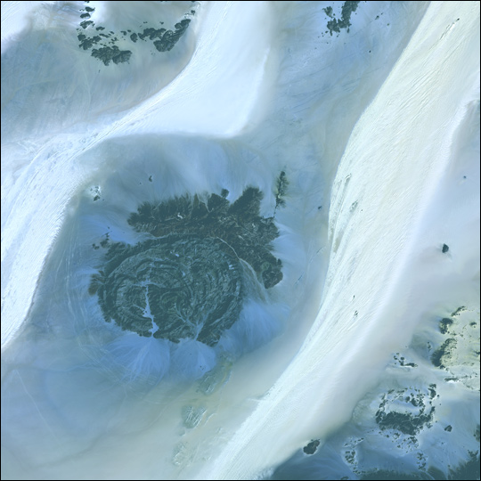 Rock Outcroppings in the Libyan Desert