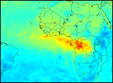 Carbon Monoxide from African Fires - selected image