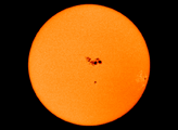 Large Sunspot Aimed at Earth