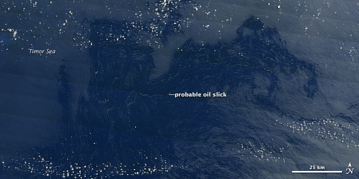 Oil Slick in the Timor Sea