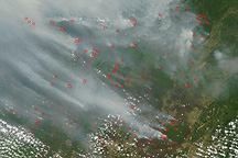 Fires and Smoke in Borneo