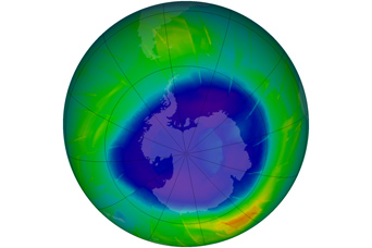 Antarctic Ozone Hole 2009 - related image preview
