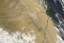 Dust over Eastern Australia