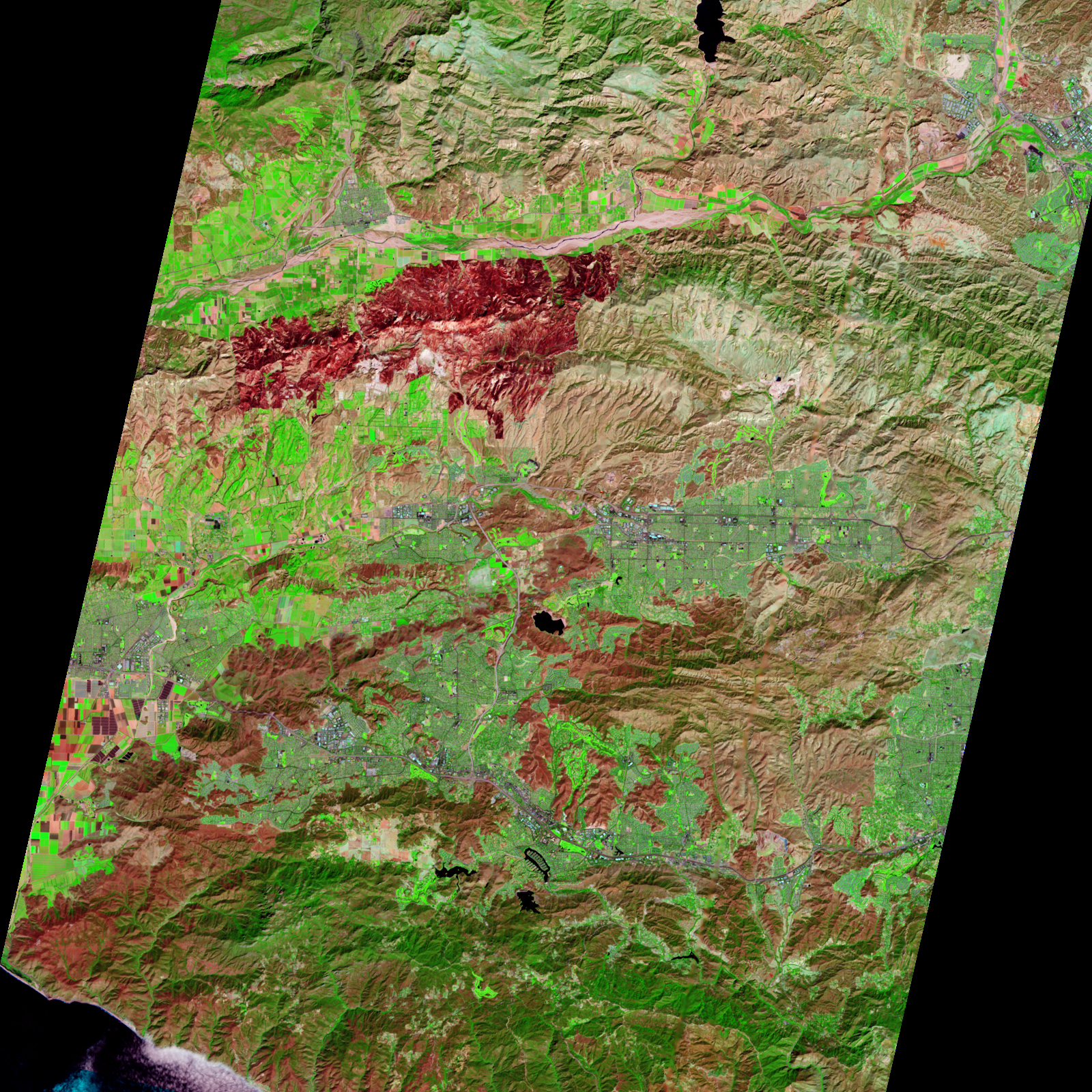 Burn Scar from Guiberson Fire - related image preview