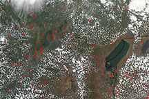 Fires in Eastern Africa