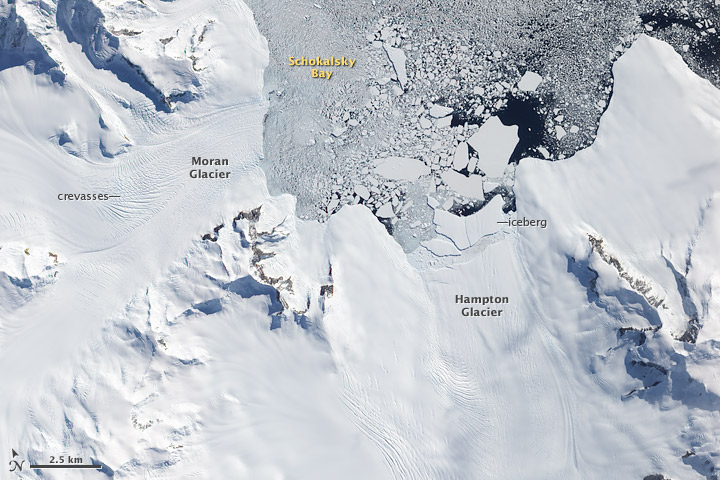 Hampton Glacier, Alexander Island, Antarctica 