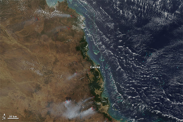 Fires in Northeastern Australia
