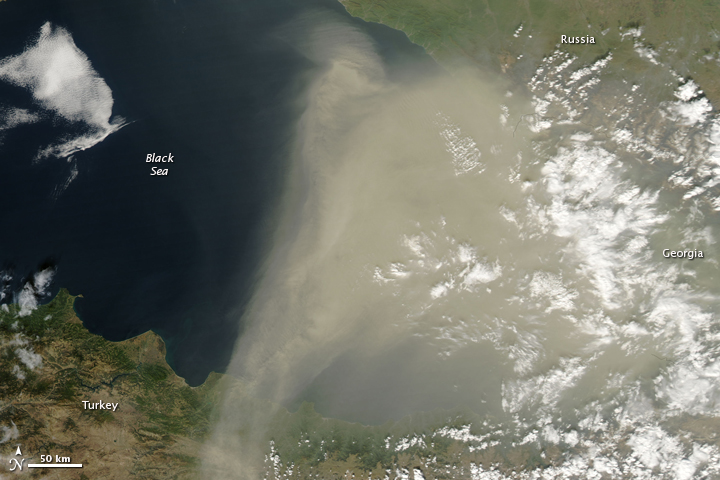 Dust over the Black Sea