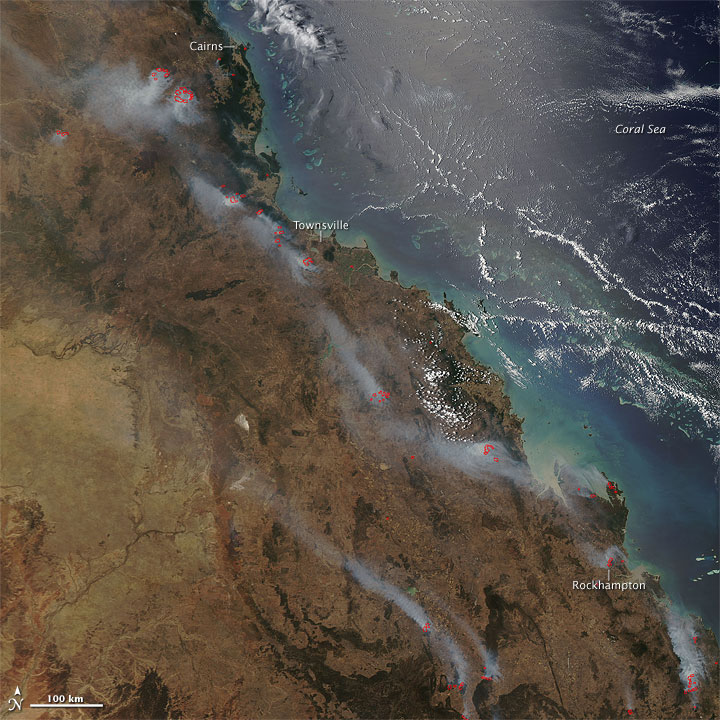 Fires in Queensland, Australia