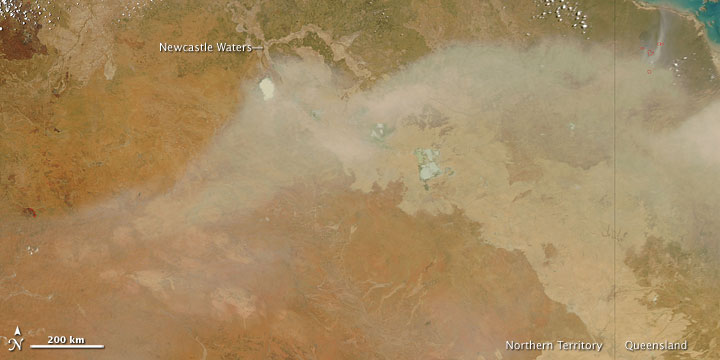 Dust Storm in North Central Australia