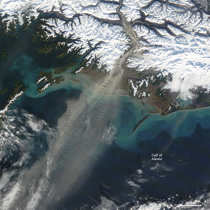 Glacial Dust off Alaska