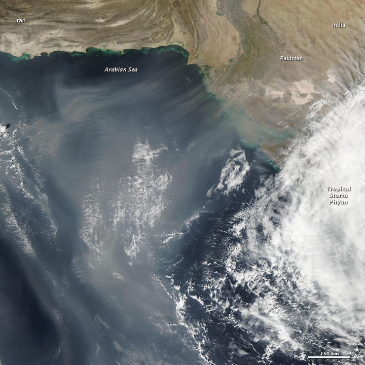 Dust over the Arabian Sea