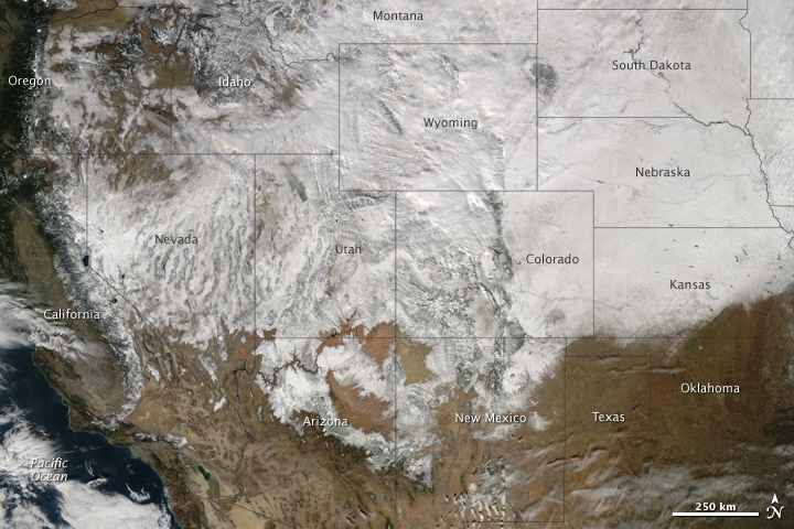 Winter Storm Crosses the United States