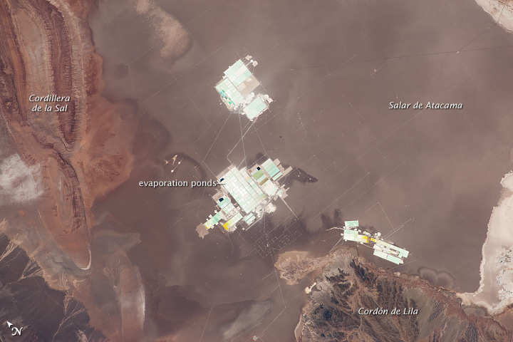 Evaporation Ponds, Salar de Atacama, Chile  - related image preview