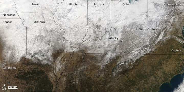 Snow across U.S. Midwest