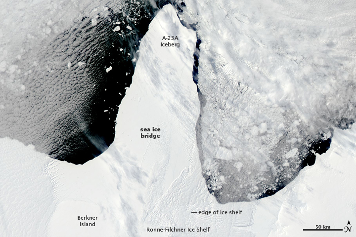 Rapid Sea Ice Breakup along the Ronne-Filchner Ice Shelf - related image preview