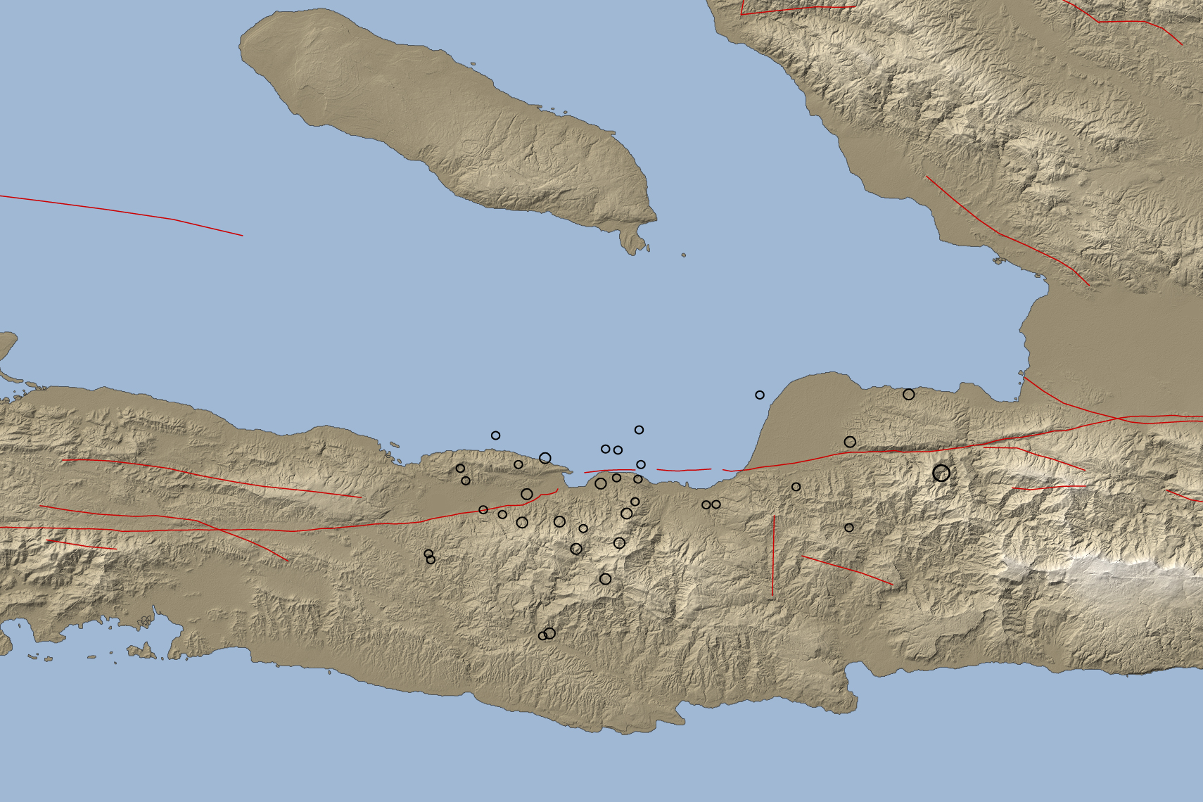 Topography Along the Enriquillo-Plaintain Garden Fault, Haiti - related image preview