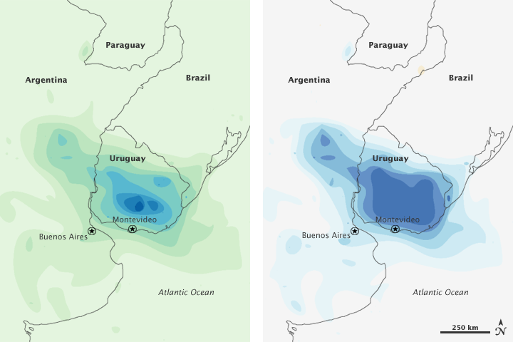 Heavy Rain in Uruguay