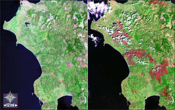 Peloponnesus Peninsula, Greece - Fire Scars - related image preview
