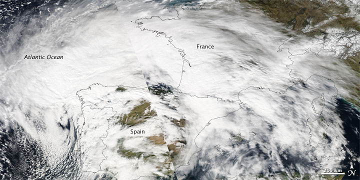 Violent Storm Strikes Western Europe