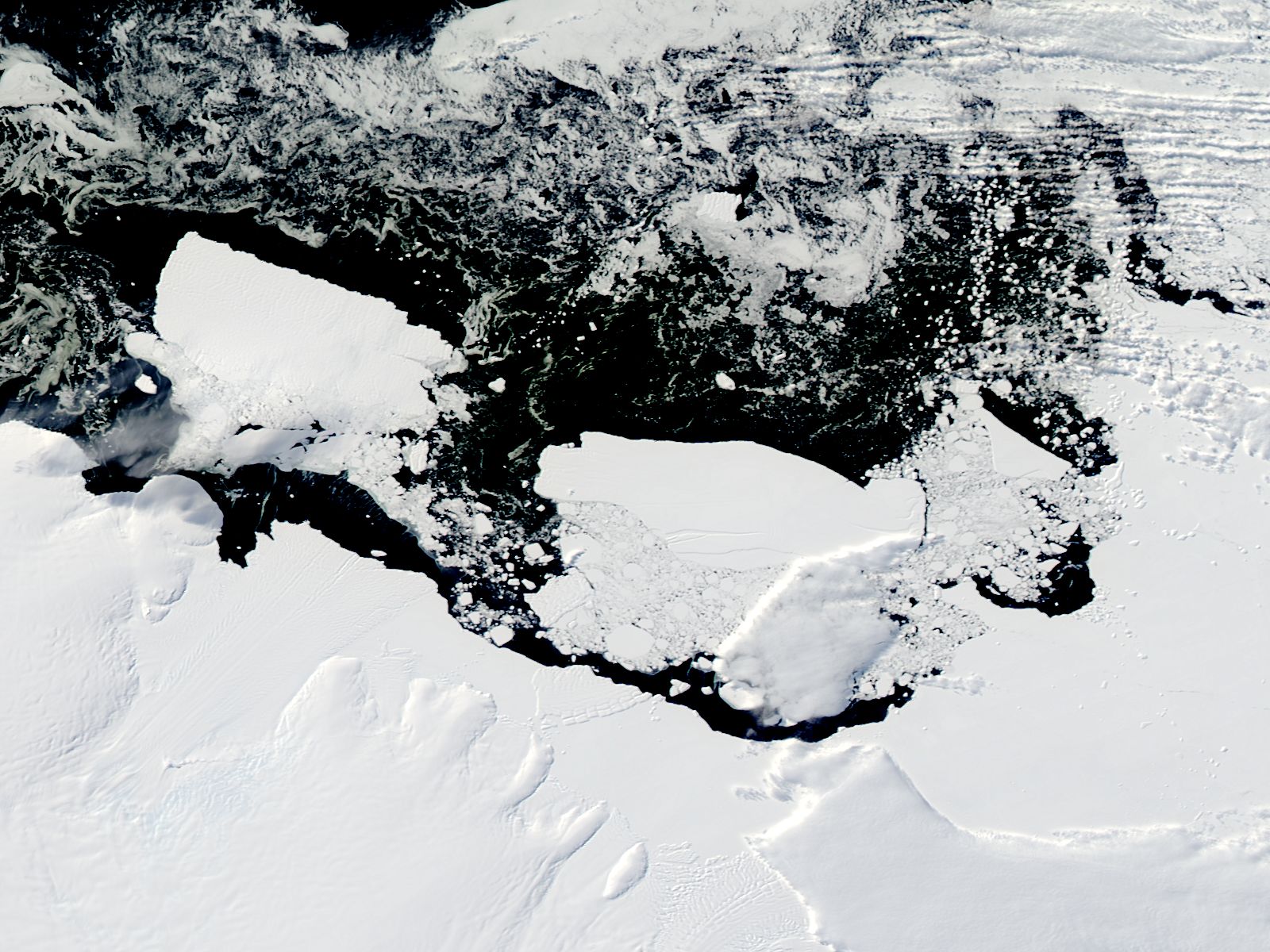 Icebergs off the Antarctic Coast - related image preview