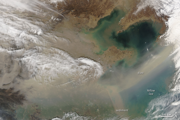 Dust over China