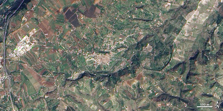 Landslide in Maierato, Italy