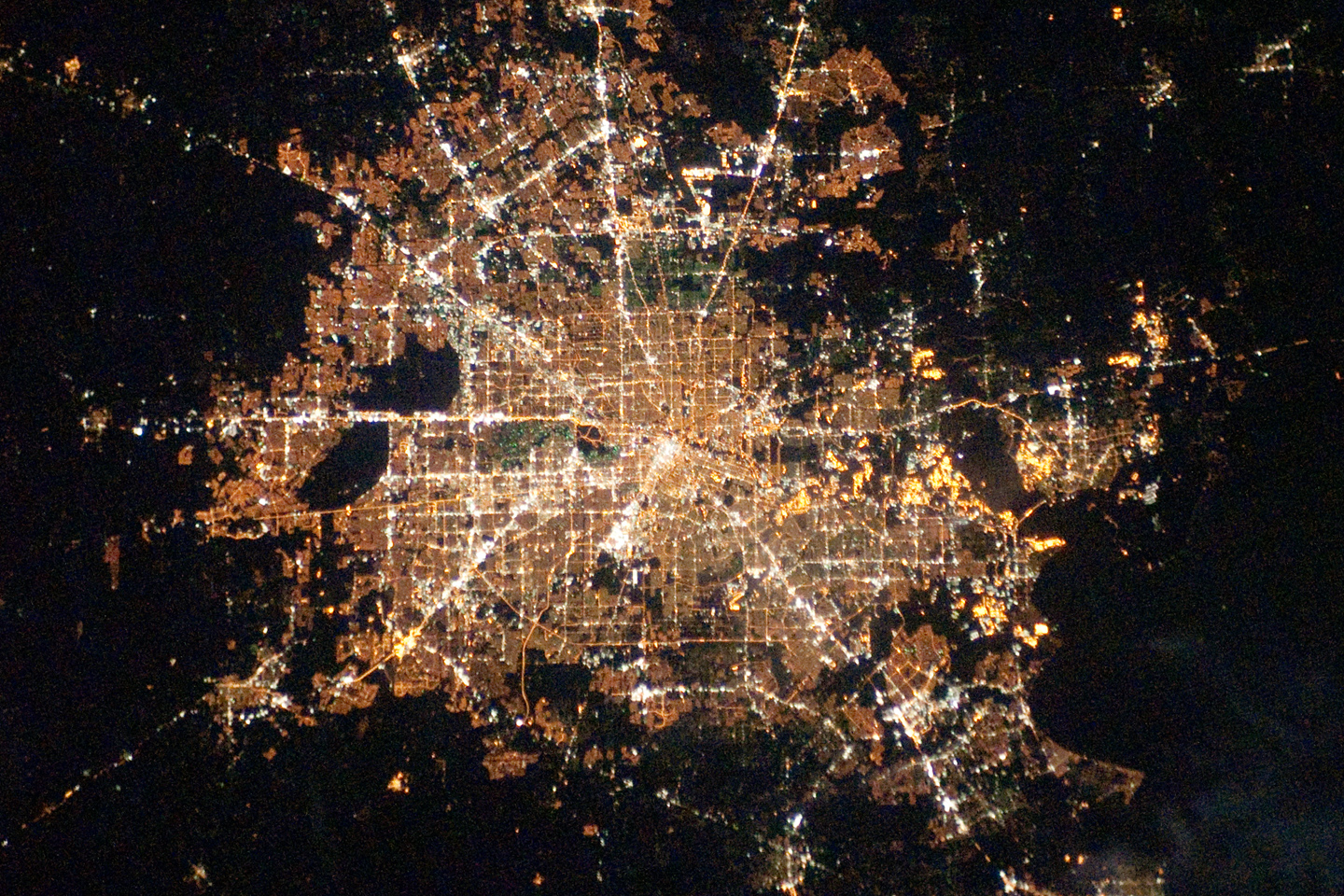 Houston, Texas at Night : Image of the Day