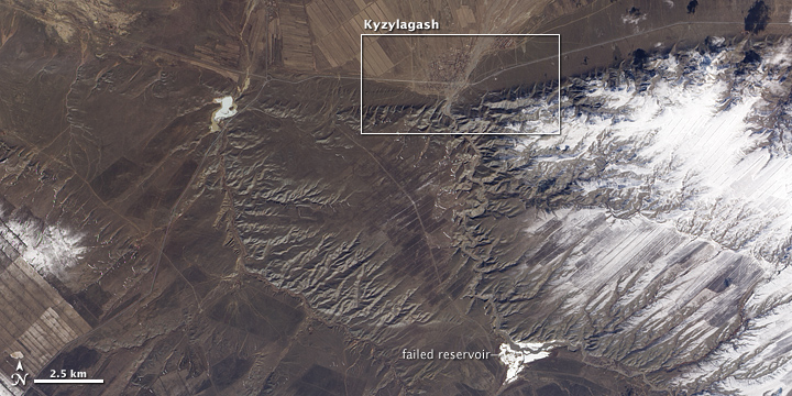 Dam Failure near Kyzylagash, Kazakhstan