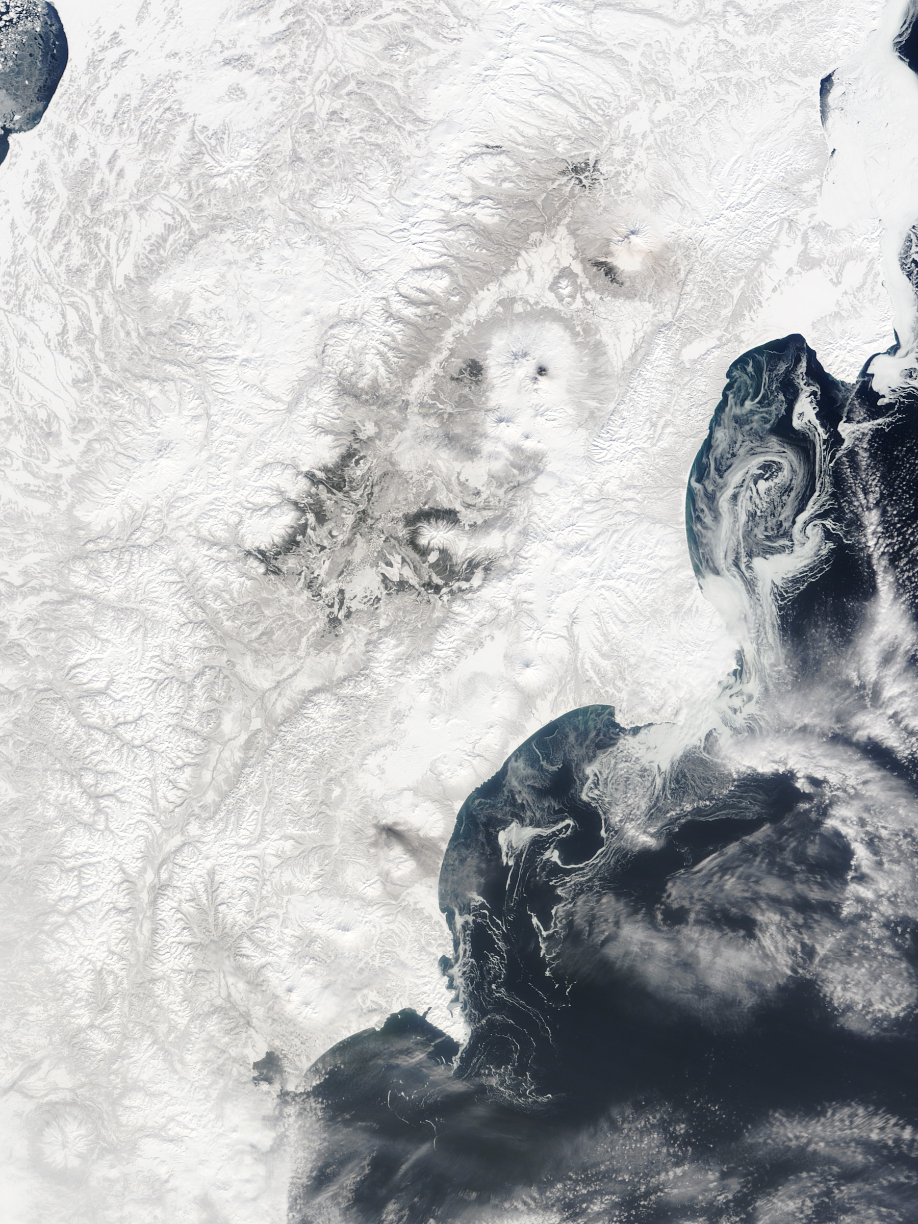 Four Erupting Kamchatka Volcanoes - related image preview