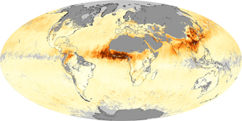 Global Aerosols March 2010 - related image preview