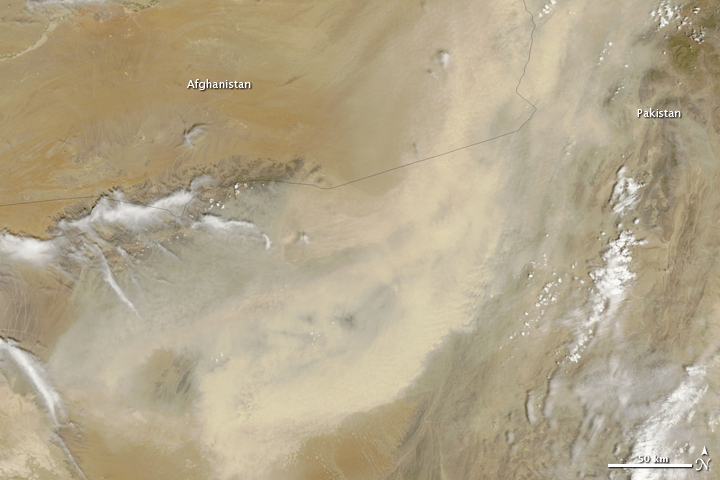 Dust Storm over Afghanistan and Pakistan
