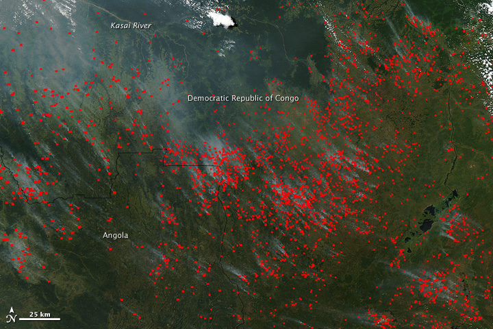 Fires in Democratic Republic of Congo