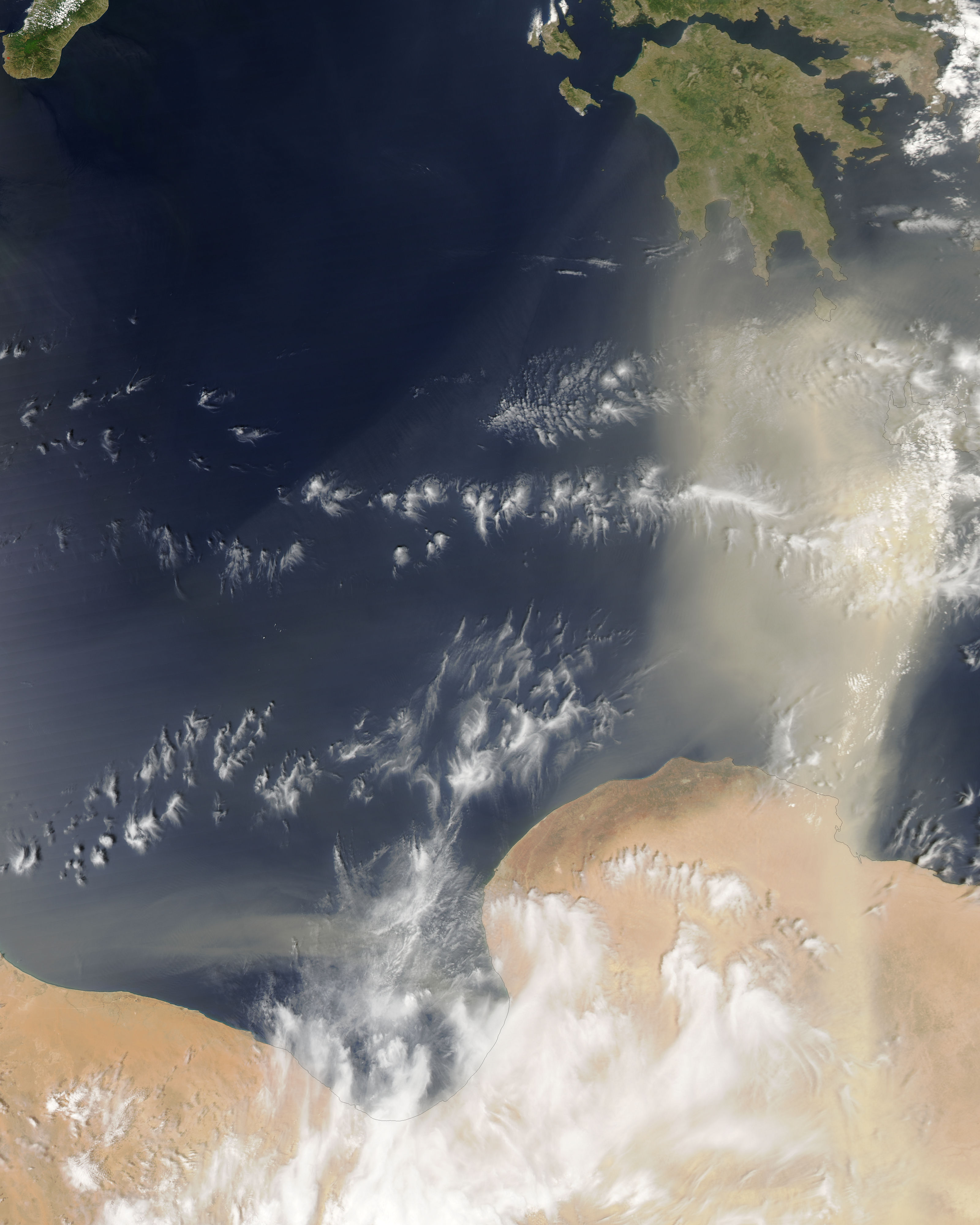 Dust Storm off Libya - related image preview